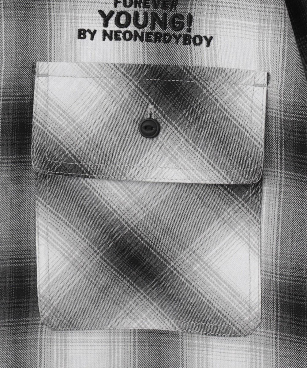 WEGO 【ユニセックス着用ITEM】グラフィックオンブレチェックシャツ（LS） 
