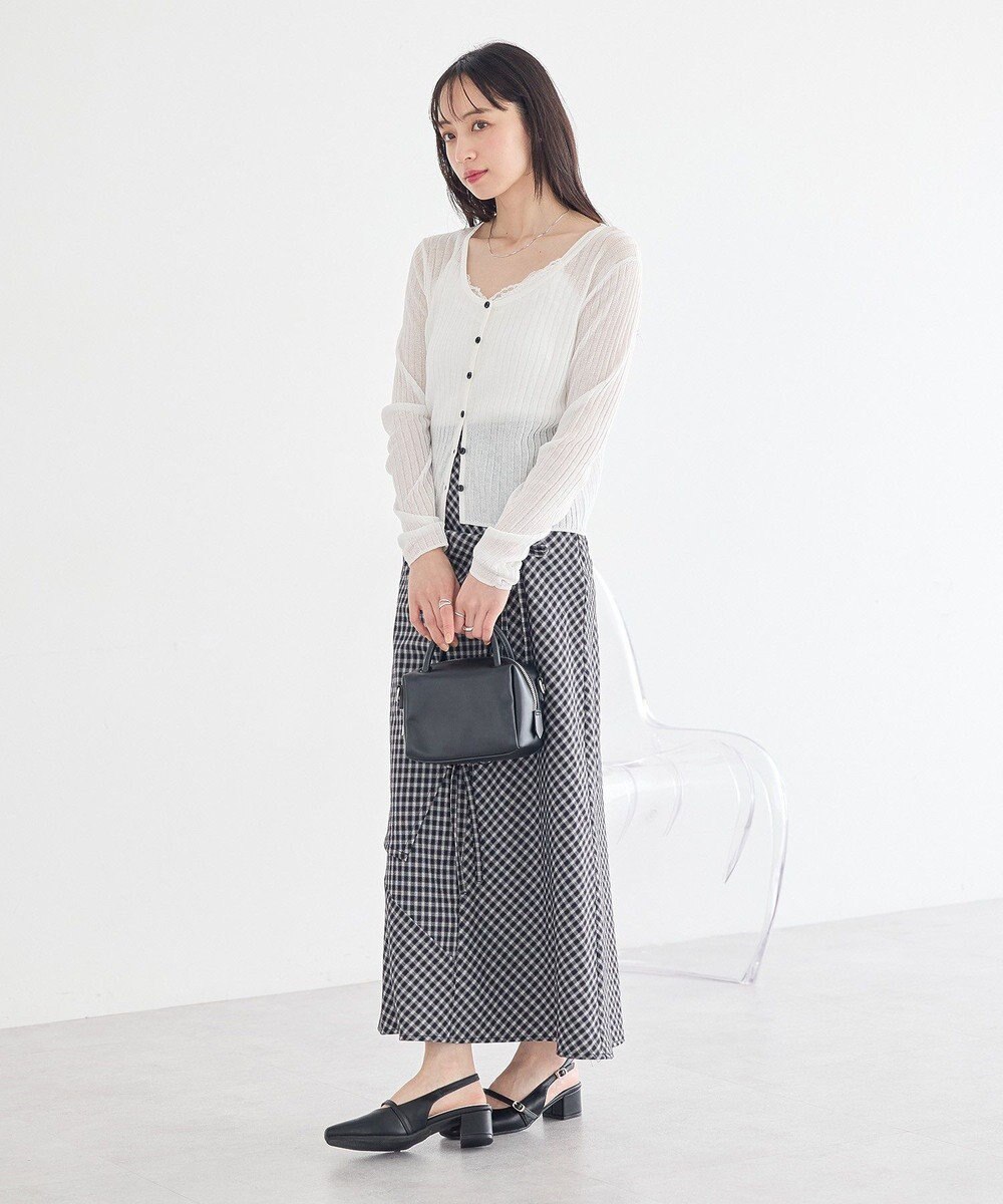 earth music&ecology シアーリブカーディガン 