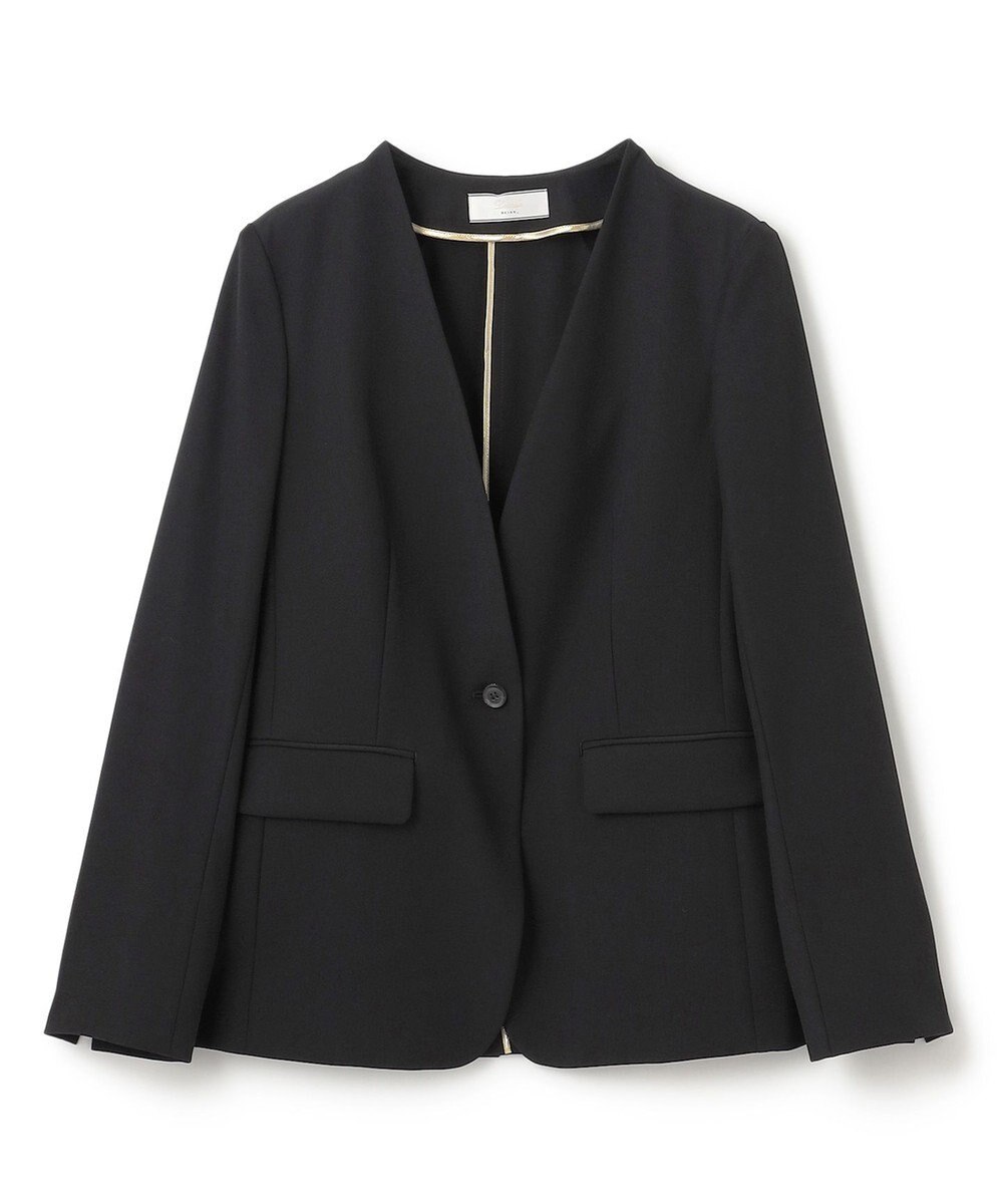 BEIGE， 【洗える・L-size】ALAINA / Vネックカラージャケット 