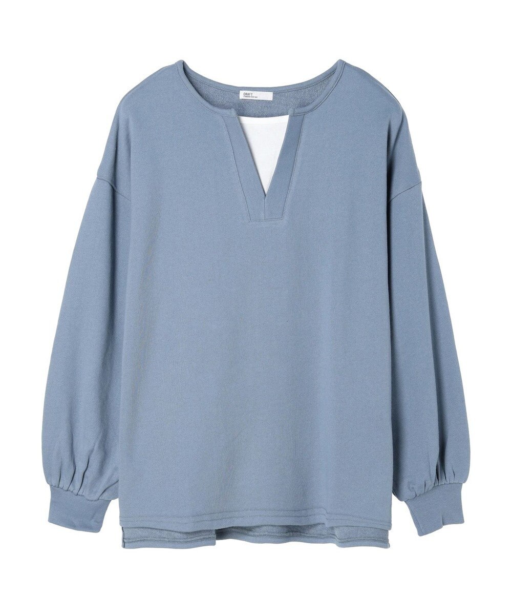 CRAFT STANDARD BOUTIQUE 　裏毛レイヤード風プルオーバー 
