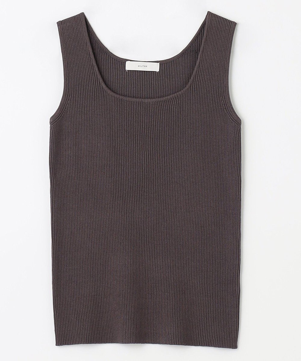 ANY 【洗濯機可能】タンクトップリブニット 