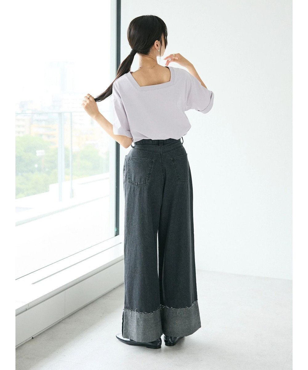 CRAFT STANDARD BOUTIQUE 接触冷感/抗菌防臭/ 前後2WAY半袖スクエアネックTee 