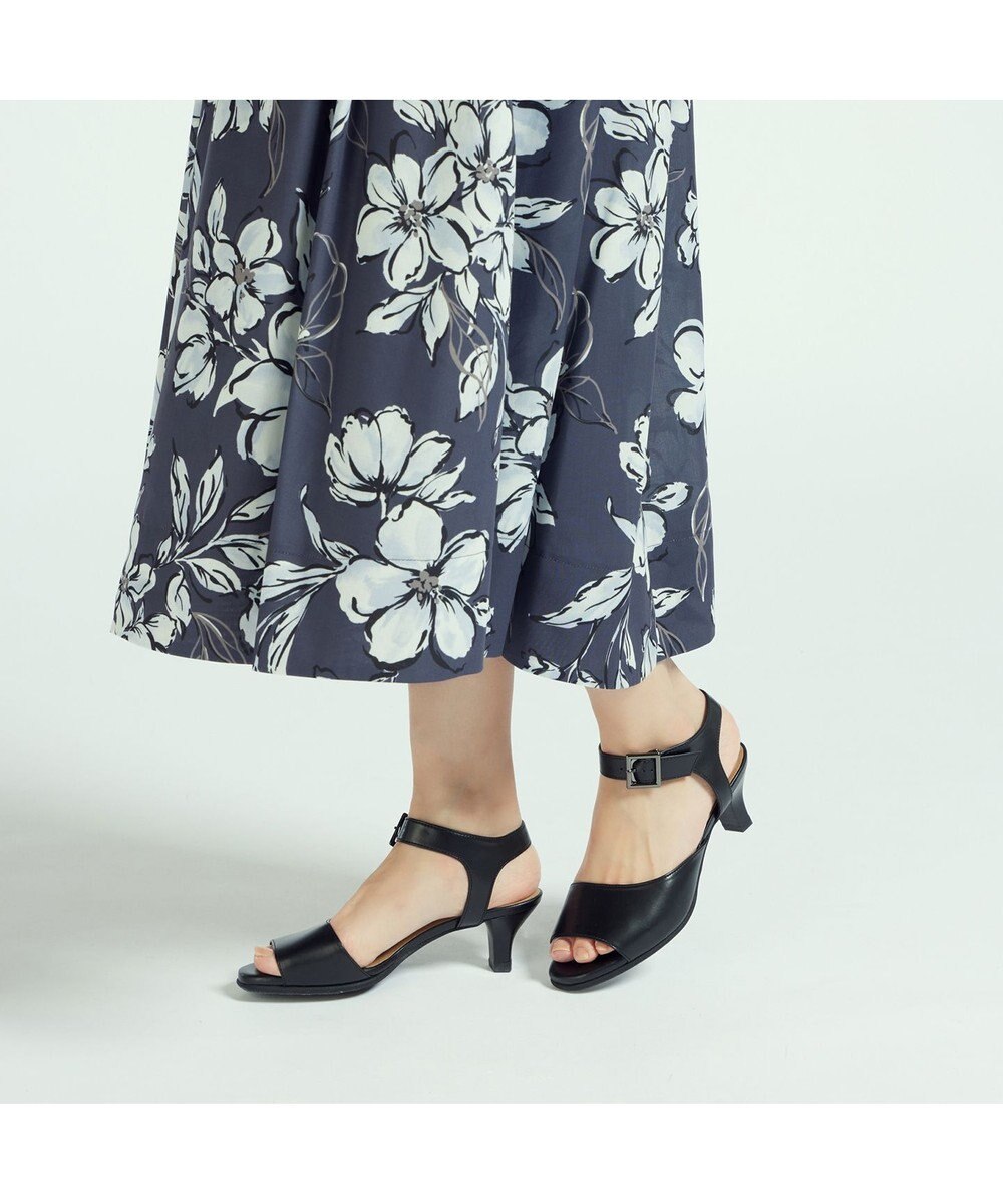 ASICS WALKING ペダラ ヒールサンダル 2E 5.0cmヒール 