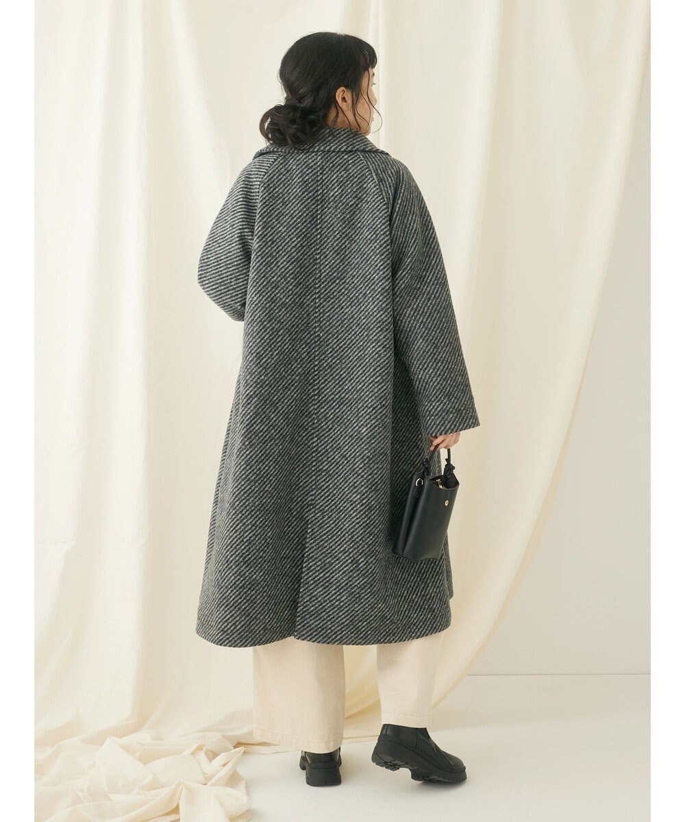 CRAFT STANDARD BOUTIQUE ウール混ガンパッチロングコート 