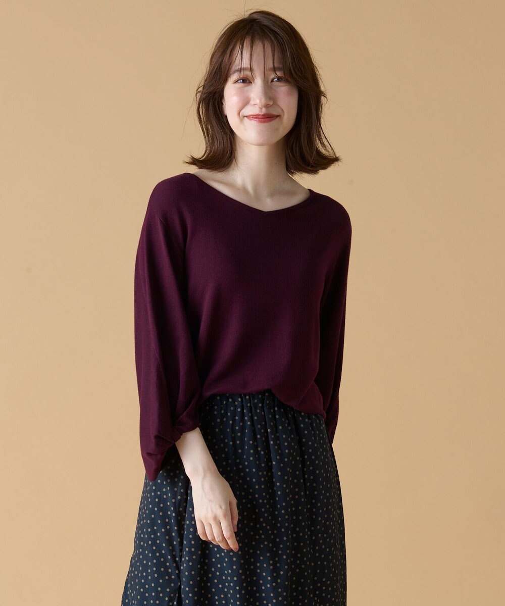 ANY 【洗濯機可】ボリュームスリーブニット 