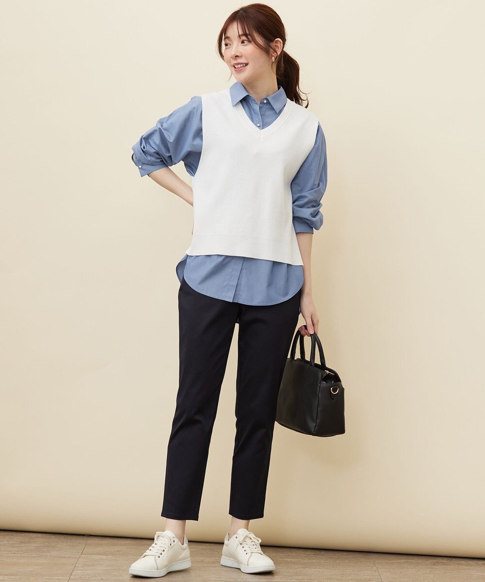 ANY SIS 【前後着用可】2WAYニット ベスト 