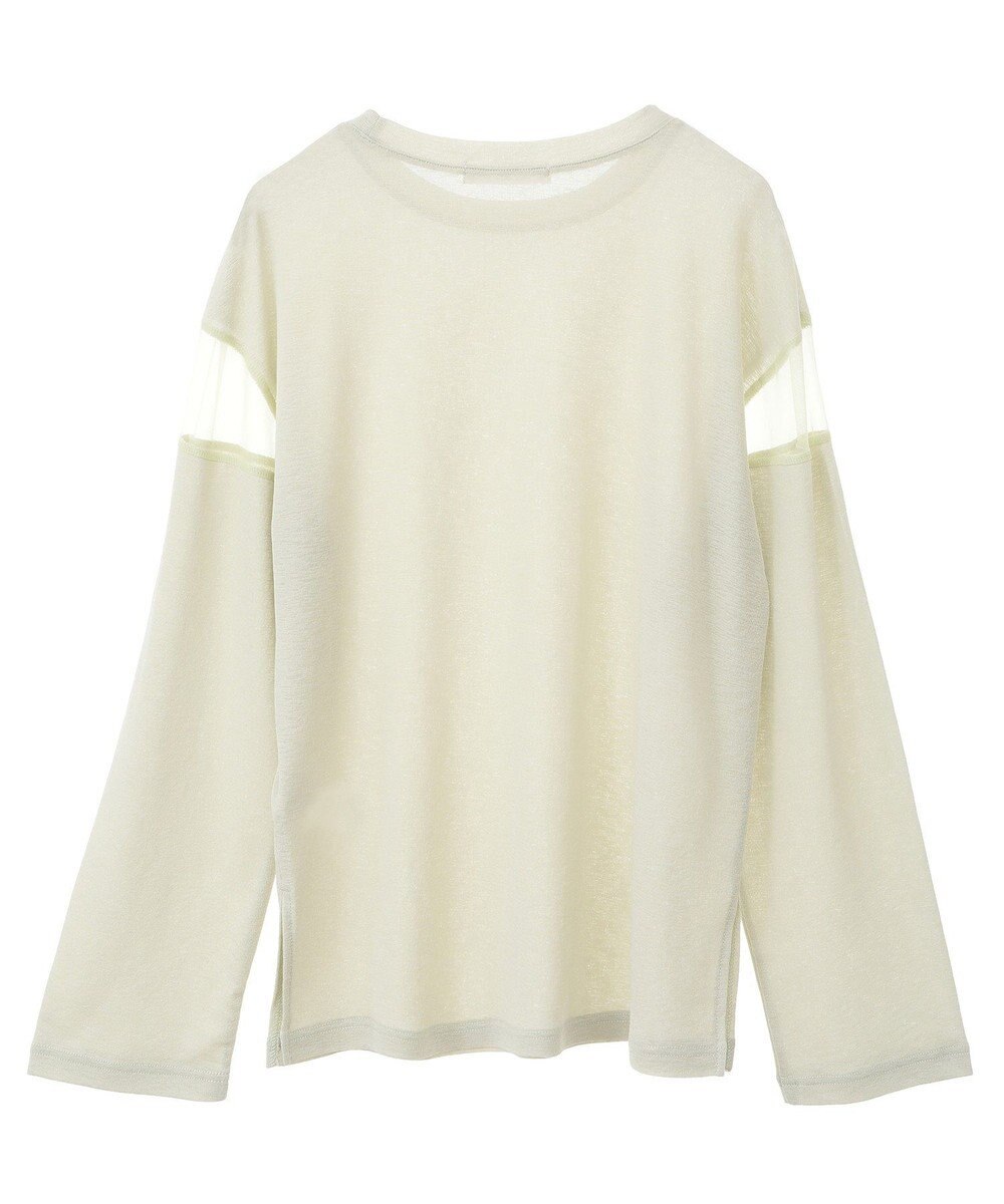 Green Parks シアー切替長袖プルオーバー 