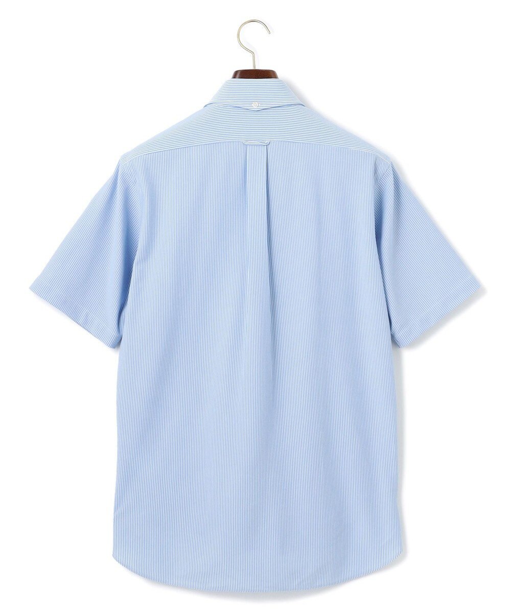 J.PRESS MEN 酷暑の清潔感もこれ一枚で【吸水速乾 / 抗菌防臭 / 防シワ】【J.PRESS OXFORD JERSEY】カノコインレイマイクロストライプ 半袖シャツ / B.D. 