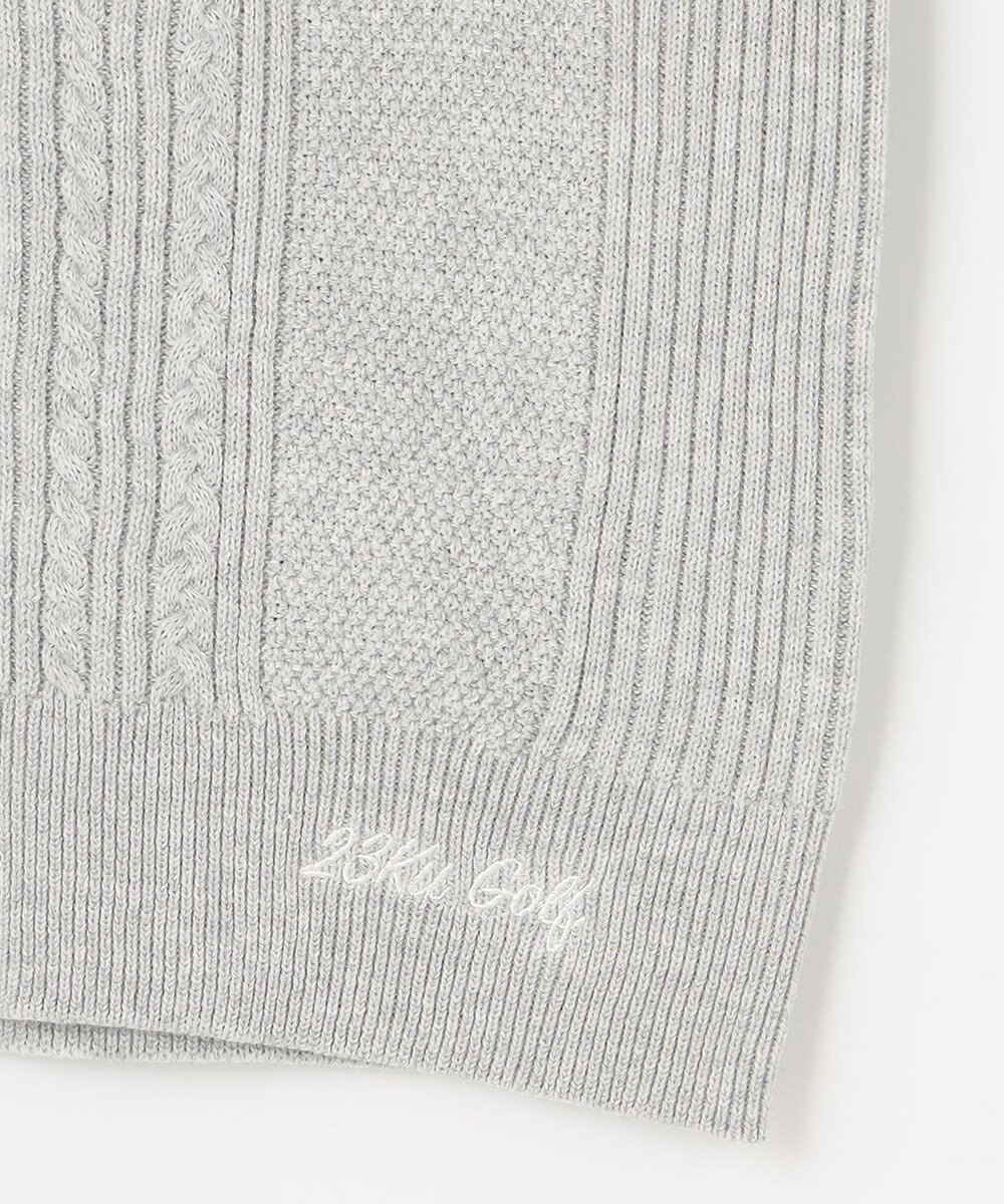 23区GOLF 【WOMEN】【洗える】コットンブレンド ニットベスト 