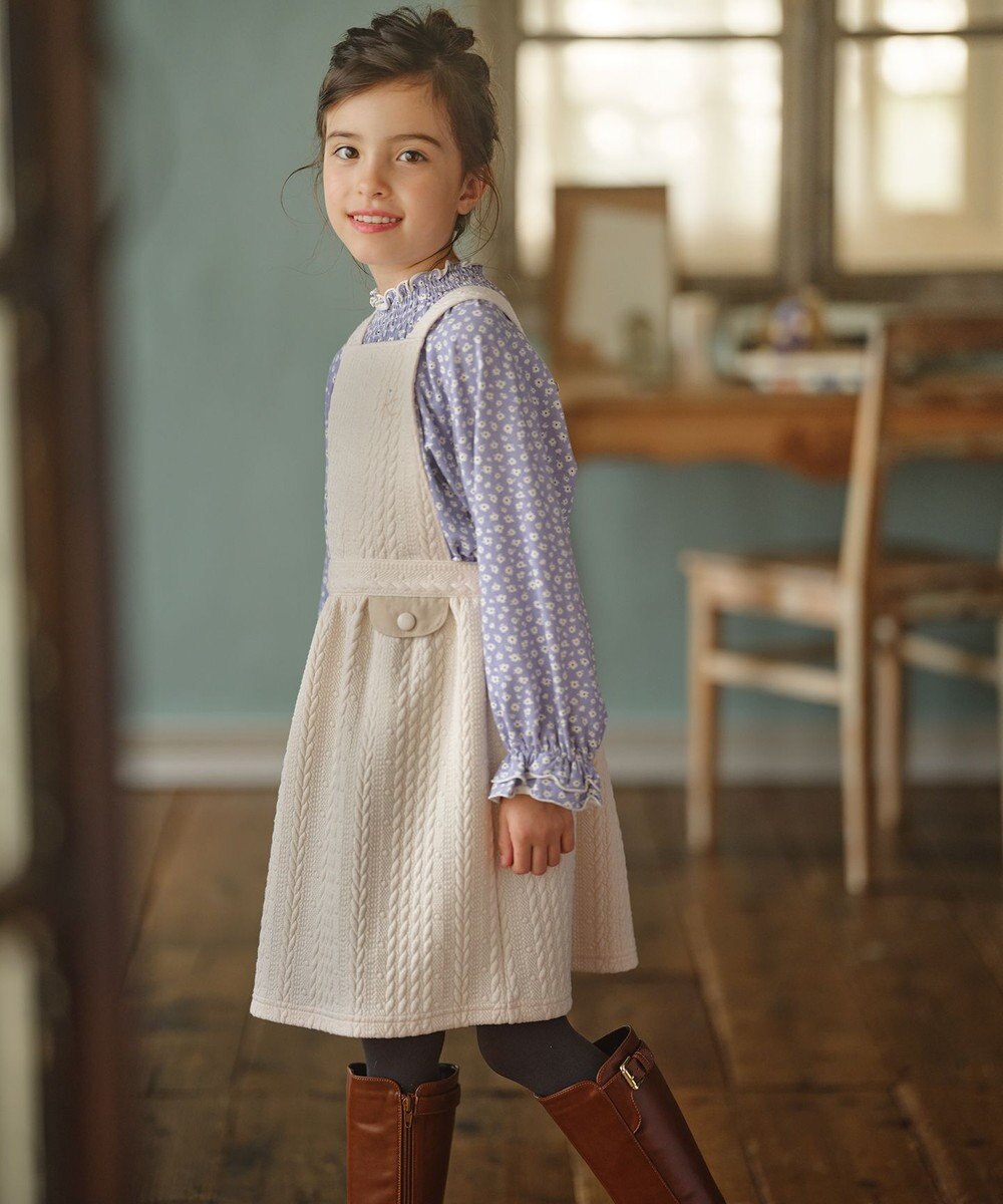 組曲 KIDS 【150-160cm】シャーリング Tシャツ 