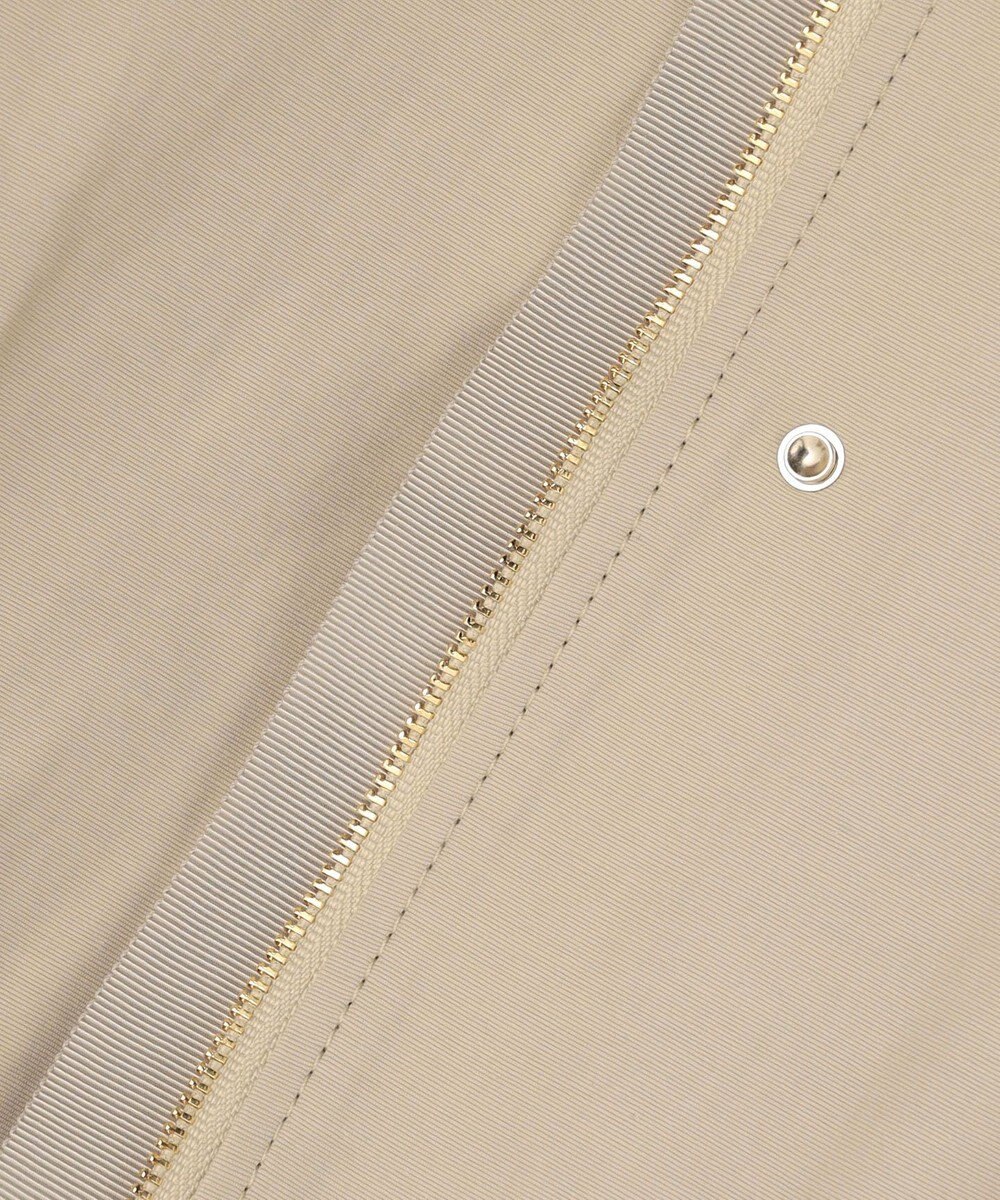 自由区 S コットンナイロンタッサースタンドカラー コート 