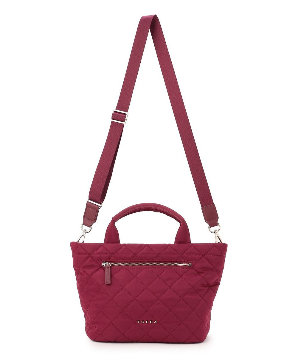 TOCCA TRACE PAVE FASTENER TOTE ナイロンキルトバッグ 