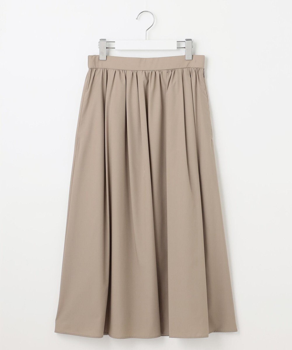 自由区 【洗える】ランダムタック スカート 