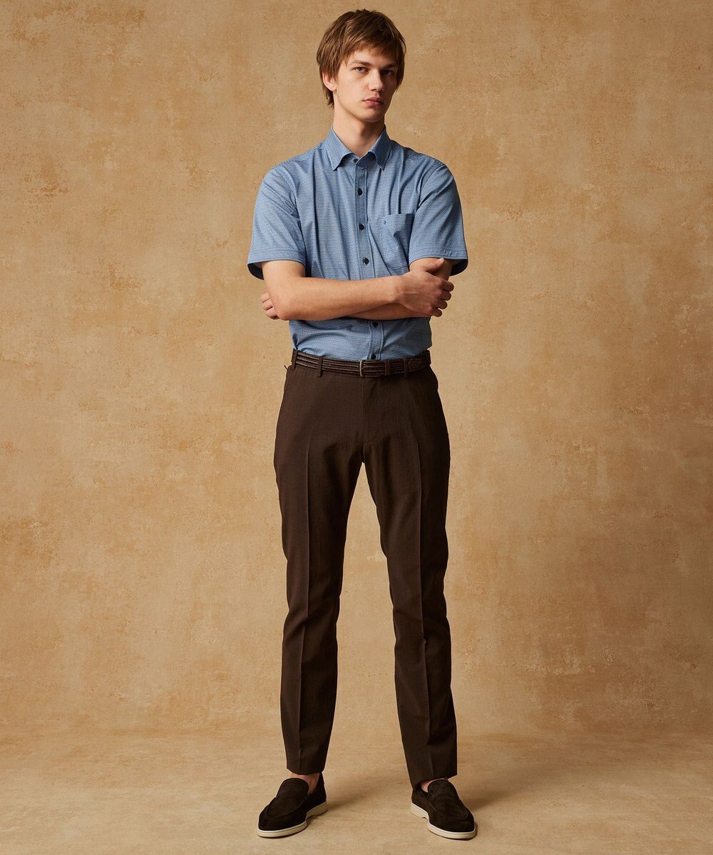 JOSEPH ABBOUD 夏パンツ【キングサイズ・洗える・ウエストも伸びる!/軽量/清涼/ストレッチ】ハイツイストドライストレッチパンツ 