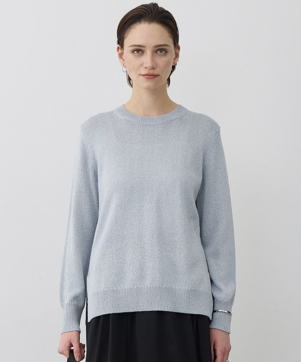 ICB L 【先行予約】 グロッシーペーパーブレンド クルーネックプルオーバー 