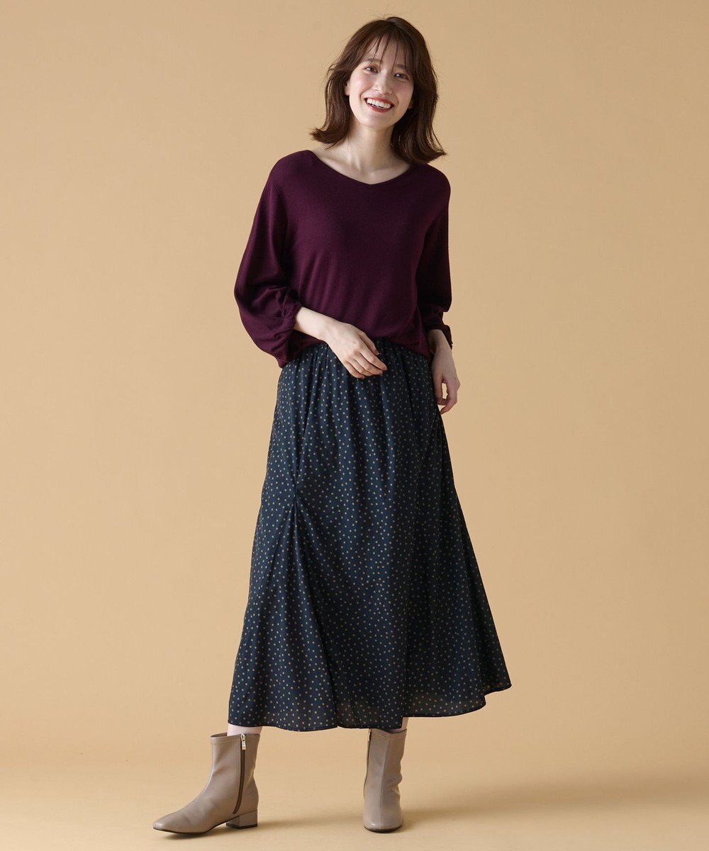 ANY 【洗濯機可】ボリュームスリーブニット 