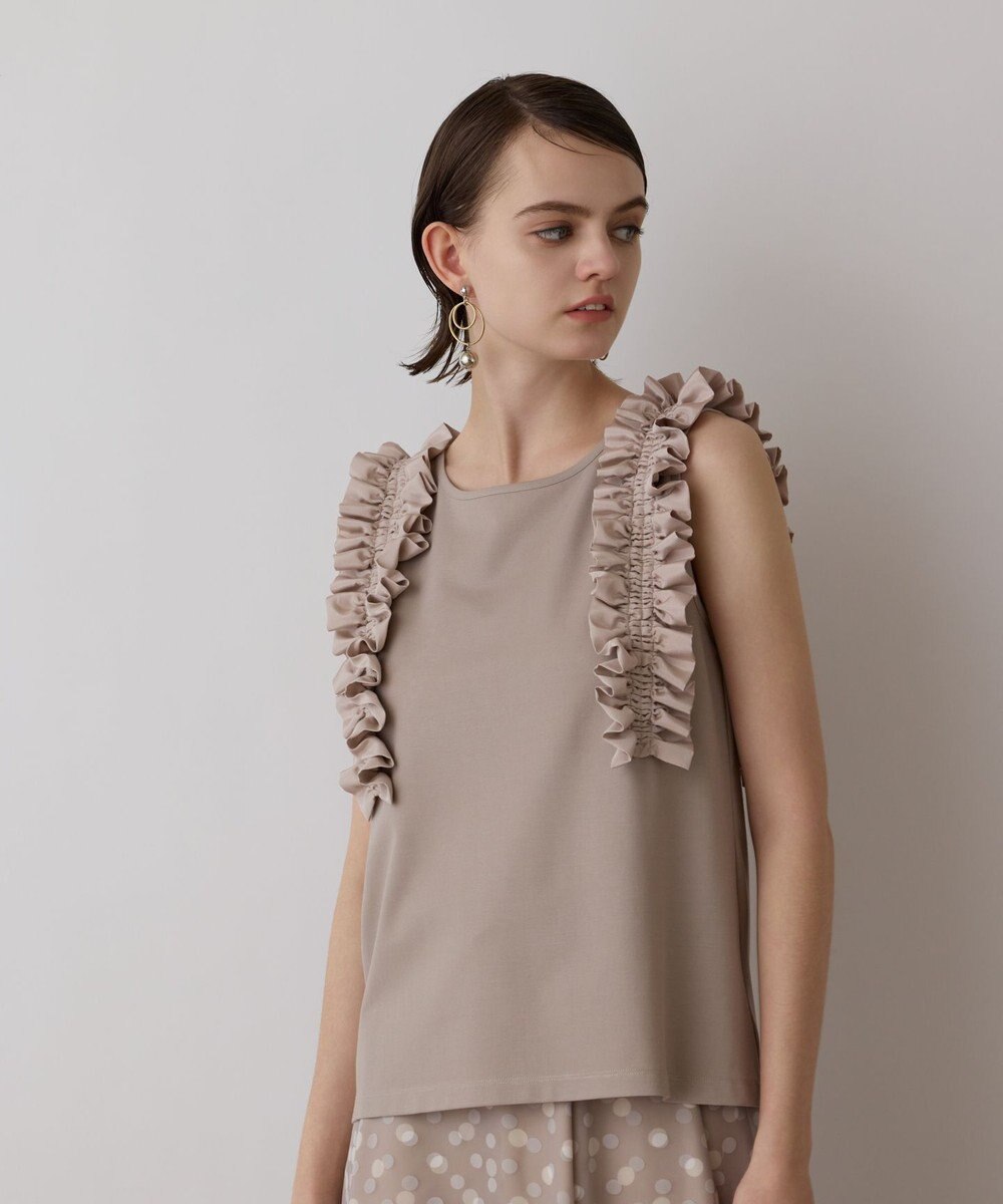 GRACE CONTINENTAL フリルカットトップ 