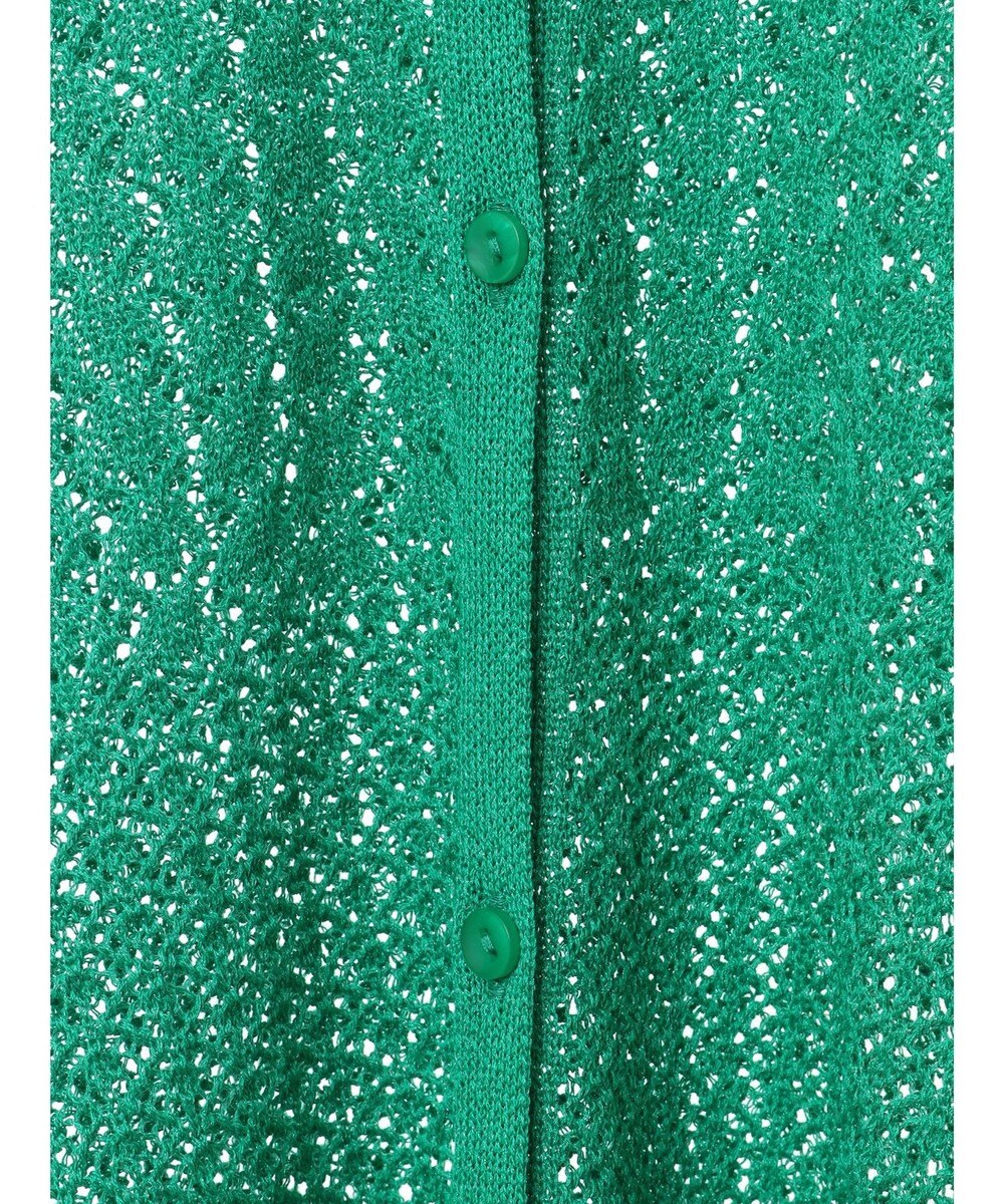 Green Parks 透かし柄ポンチョニットカーディガン 