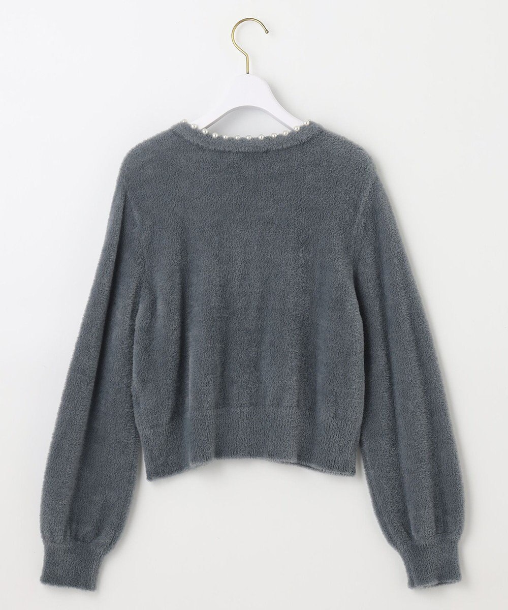 ANY SIS シャギーニット カーディガン 