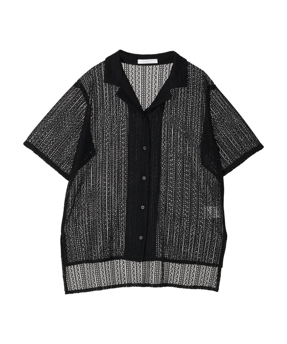 Green Parks レース開襟ブラウス 