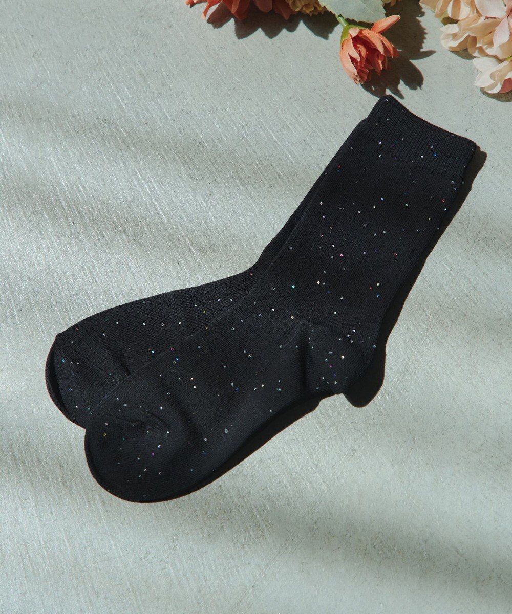 Tiaclasse スパンコールラメソックス 