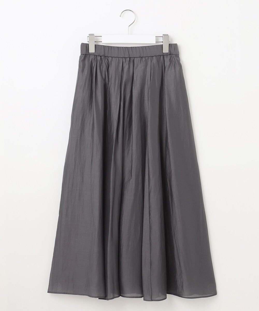 自由区 【洗える】エアリータック スカート 