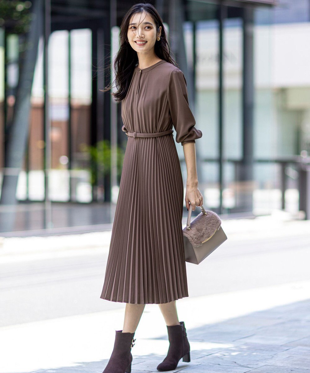 ANY SIS L ノーブルプリーツ ワンピース 