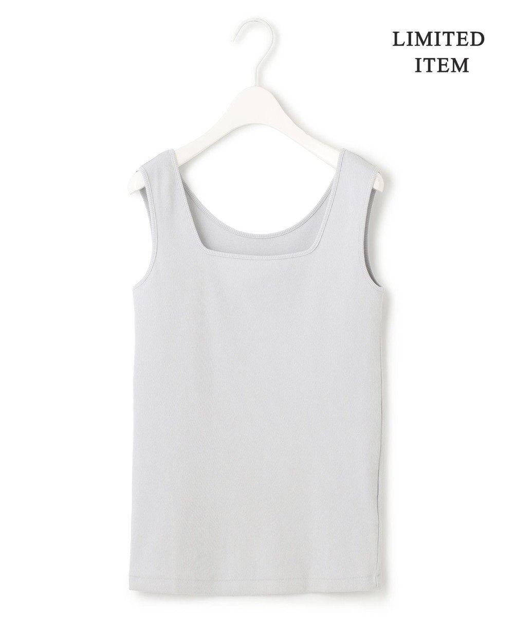 ICB L 【WEB限定・洗える】 ブロードステッチリブ タンクトップ 