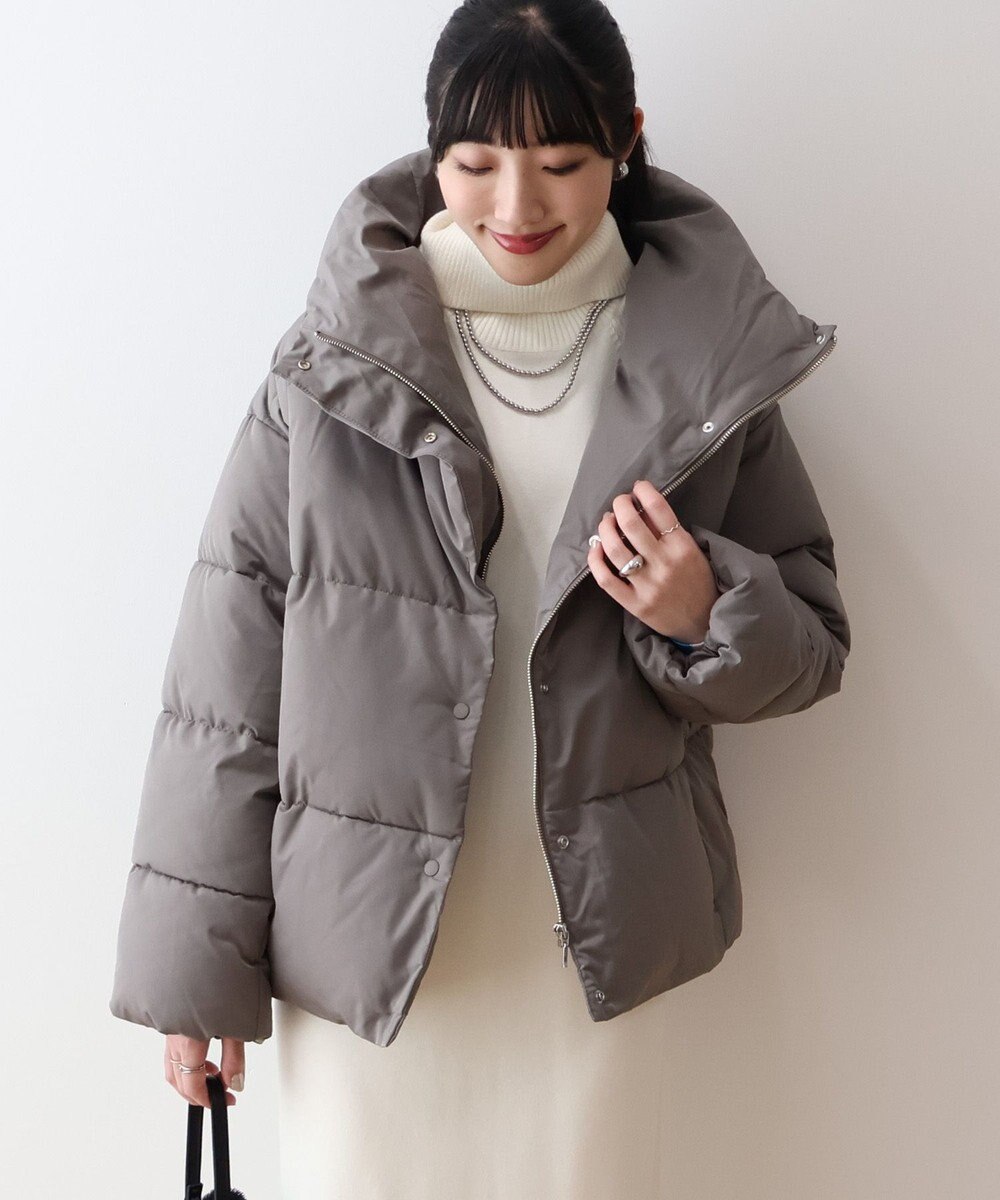 AMERICAN HOLIC リサイクル軽ポカ撥水加工スタンドショートコート 