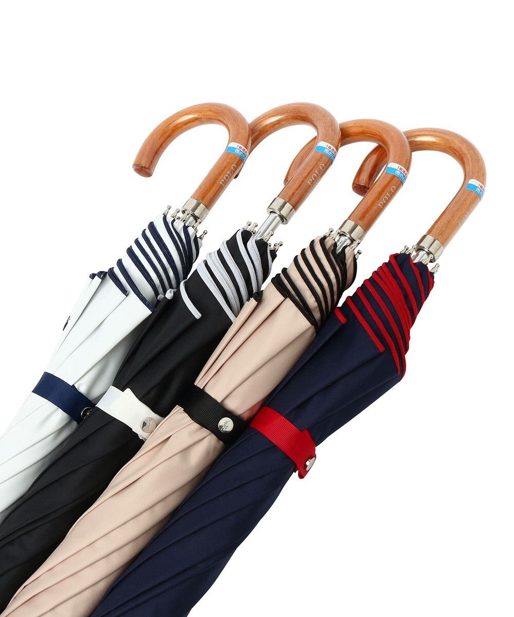 MOONBAT POLO RALPH LAUREN（ポロ ラルフローレン）晴雨兼用日傘  ポロポニー 無地 ワンポイント 長傘 1級遮光 遮熱 UV 