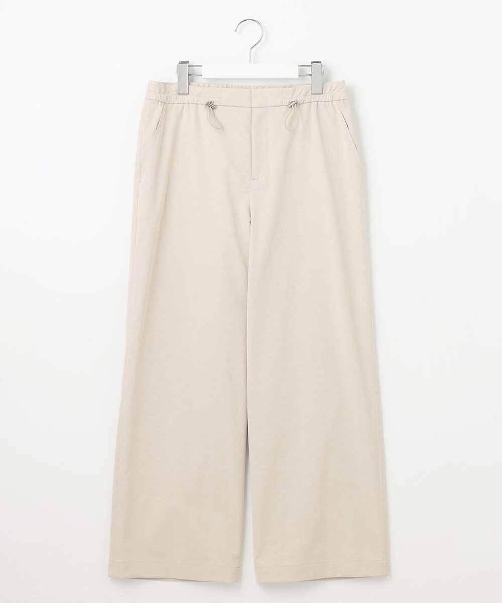 J.PRESS LADIES L 【洗える・吸水速乾・接触冷感】リネンツイル パンツ 