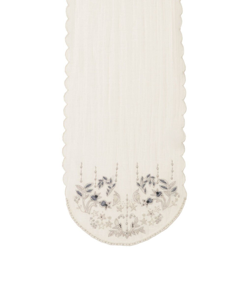 MOONBAT ルナルーチェ ロカ CHANDNI シルクコットン ビーズ刺繍ストール 