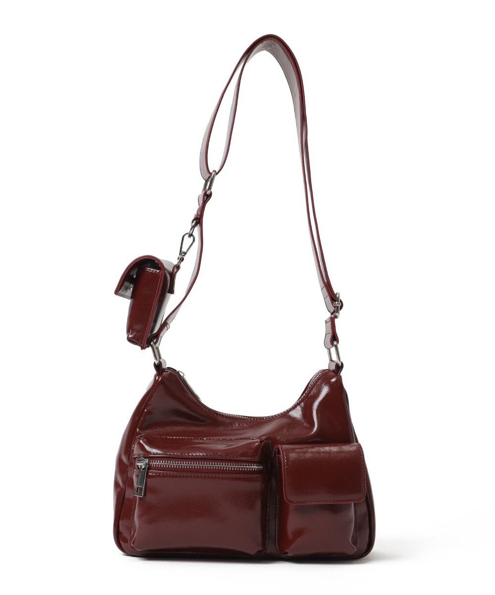 WEGO ポーチ付きランダムポケットデザインショルダー 