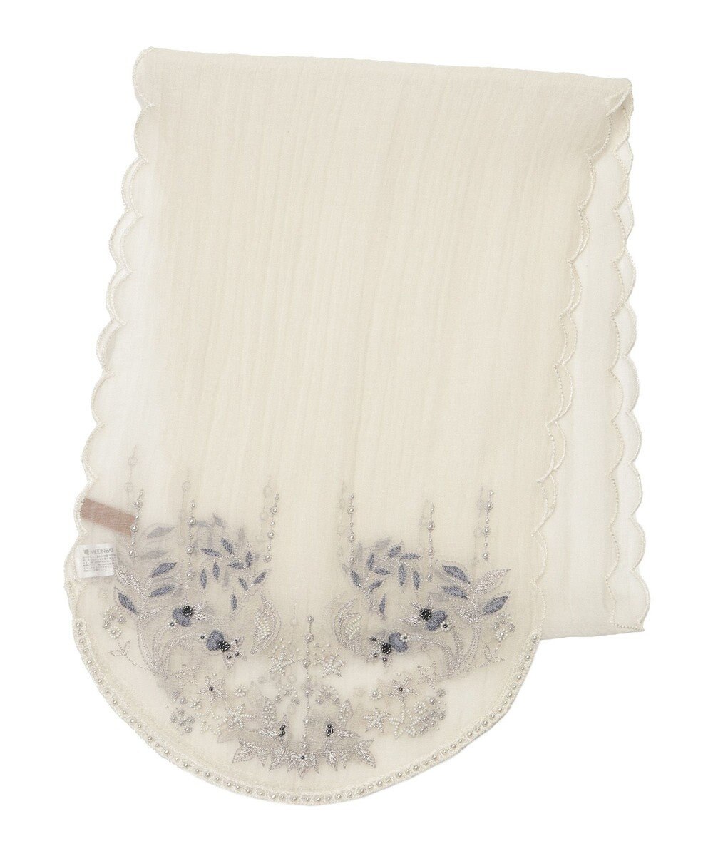 MOONBAT ルナルーチェ ロカ CHANDNI シルクコットン ビーズ刺繍ストール 