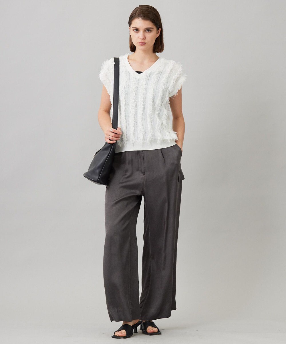 ICB L 【洗える】 キュプラピグメントクロス カーゴパンツ 