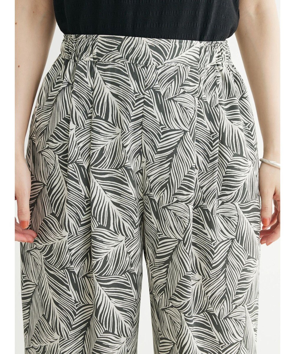 Green Parks アート柄イージーパンツ 