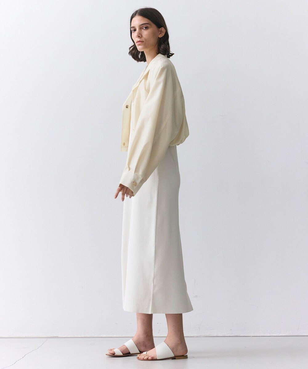 BEIGE， SULFUR / シルク混ショート丈バルーンブルゾン 