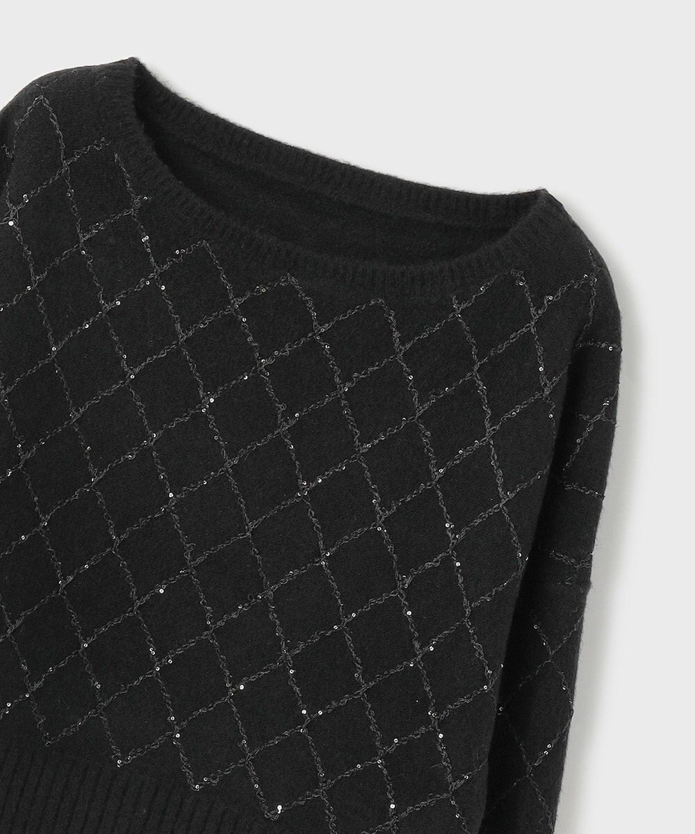 GRACE CONTINENTAL スパークルニットトップ 