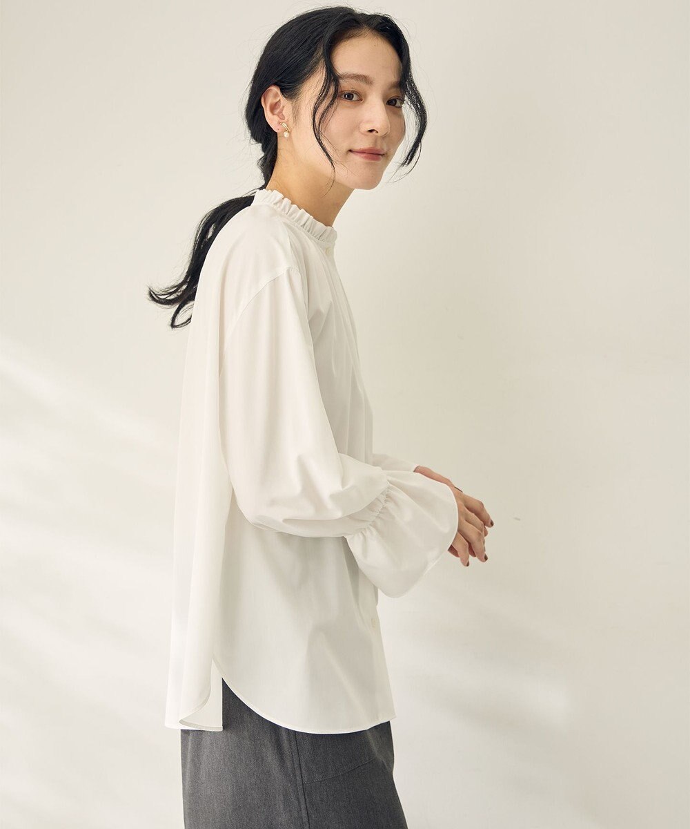 ANY L エニィファンクションハイネックブラウス 