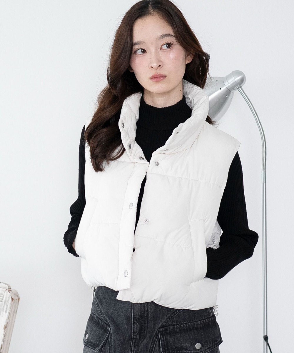 WEGO 【2025年秋冬新作】リブハイネックショートニット 