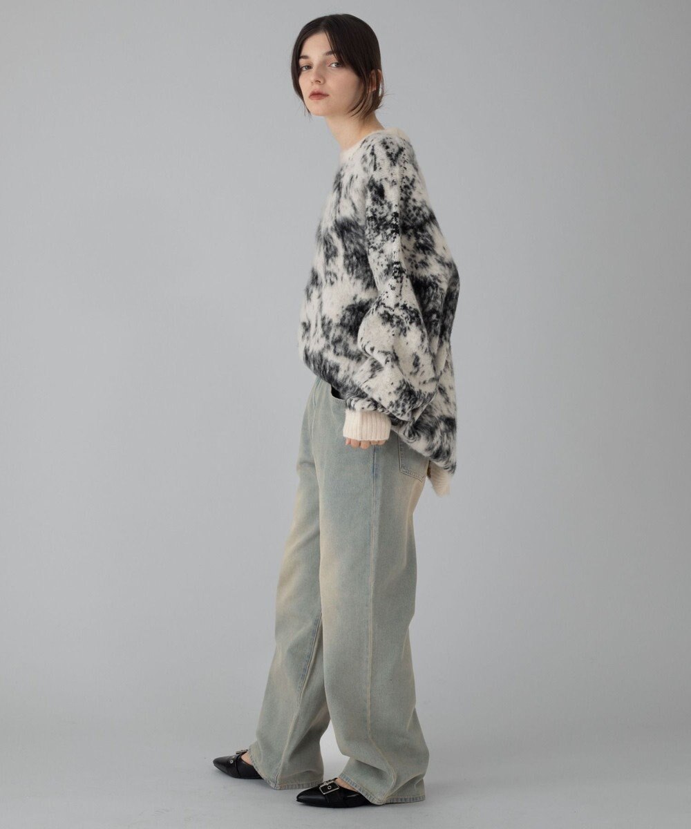 WEGO 【ユニセックス着用ITEM/ウエスト調整可】ストレートデニムパンツ 