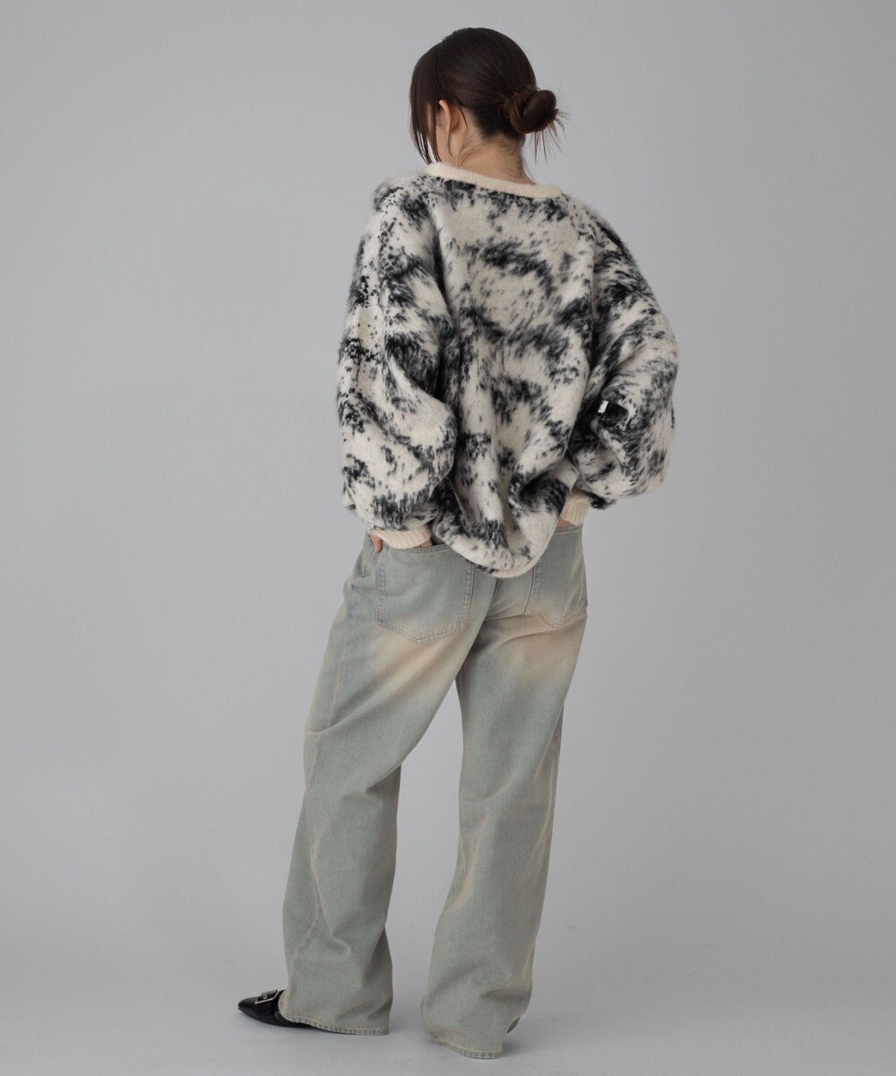 WEGO 【ユニセックス着用ITEM/ウエスト調整可】ストレートデニムパンツ 