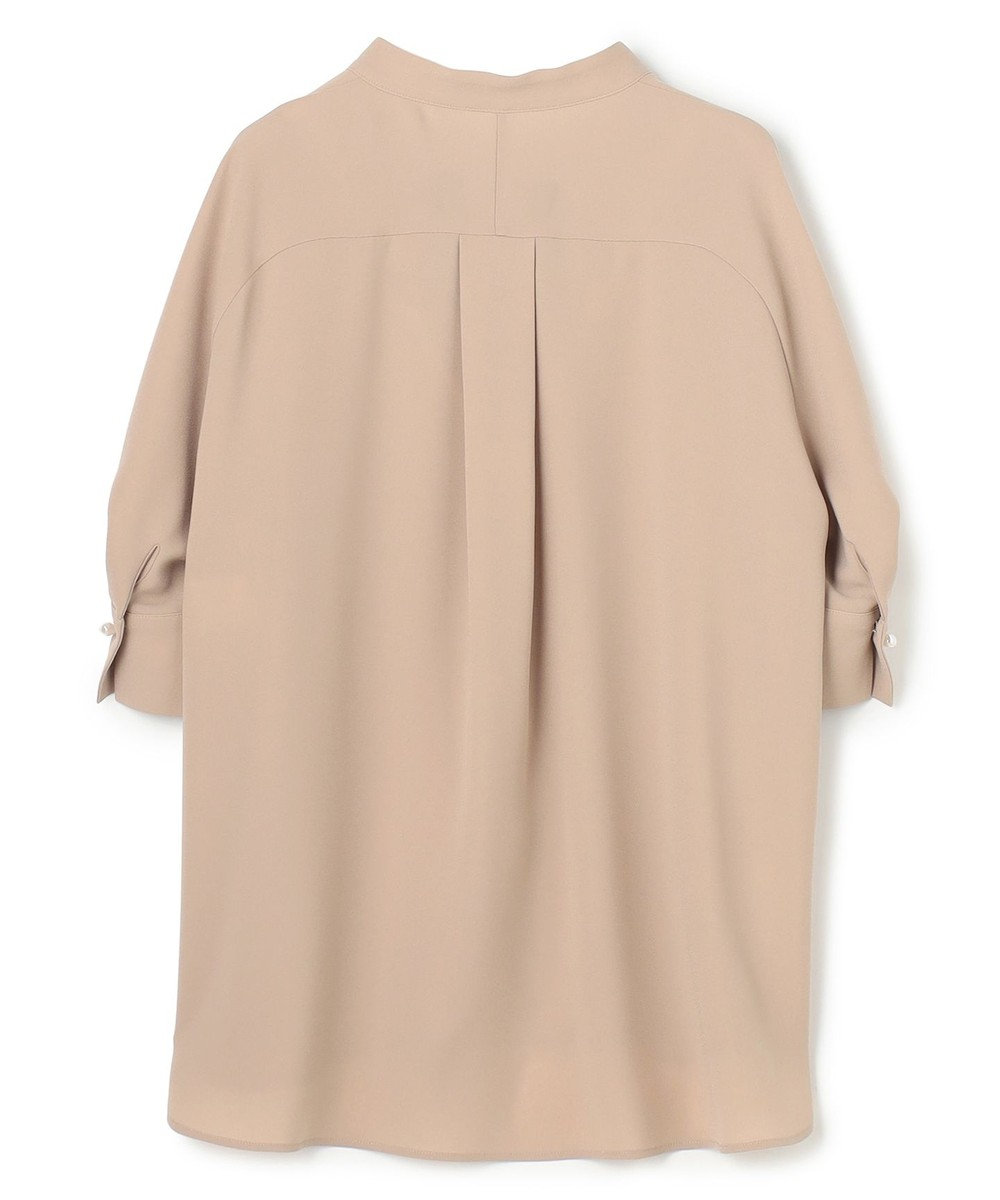 BEIGE， FLEUR / バックサテン プルオーバーブラウス 
