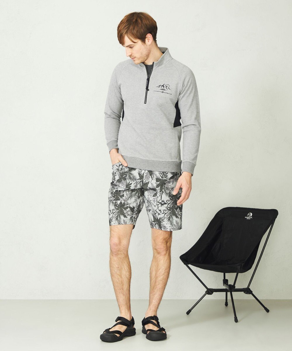 JOSEPH ABBOUD MOUNTAIN 【UNISEX】オーガニックコットン ビンテージインレーハーフZIP 