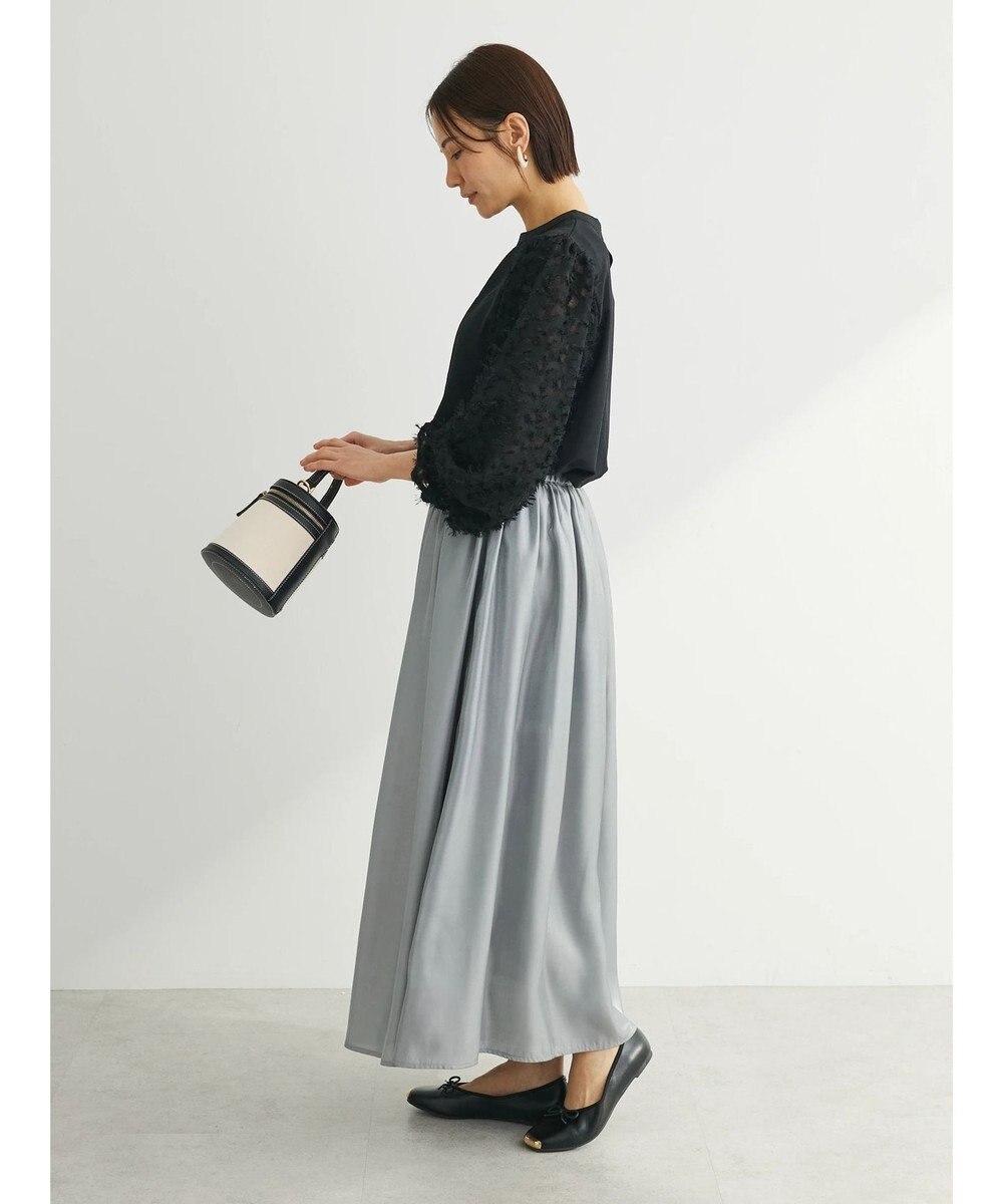 Green Parks 袖ジャガードドッキングプルオーバー 