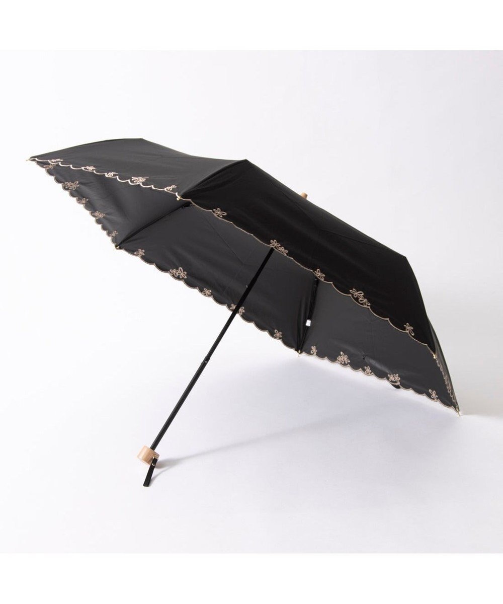 UNBILLION カシュネ cachenez / 【晴雨兼用】【日傘】 【UV カット率99.999.9％以上】PUプチフラワー刺繍ミニ折りたたみ傘 