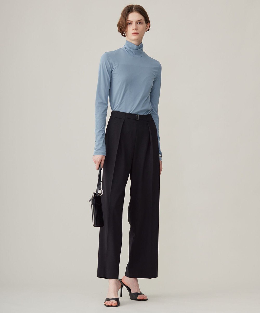 ICB 【洗える】 パウダリーチュール ハイネックトップス 