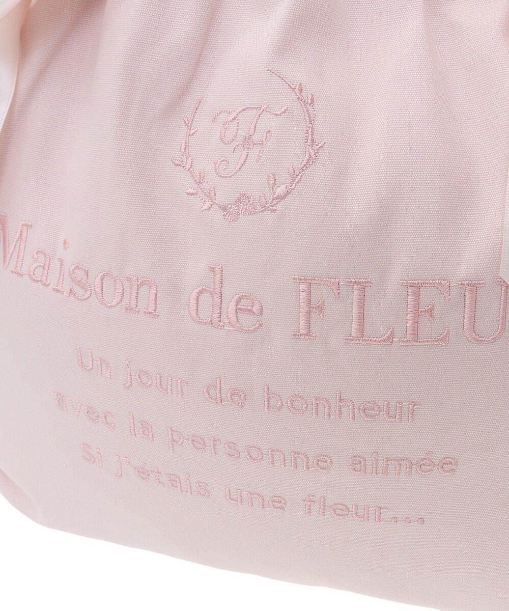 Maison de FLEUR EC限定 キャンバスダブルリボントートバッグ 
