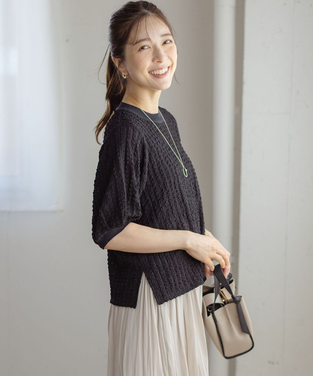 組曲 S レーシージャージーニットライク カットソー 