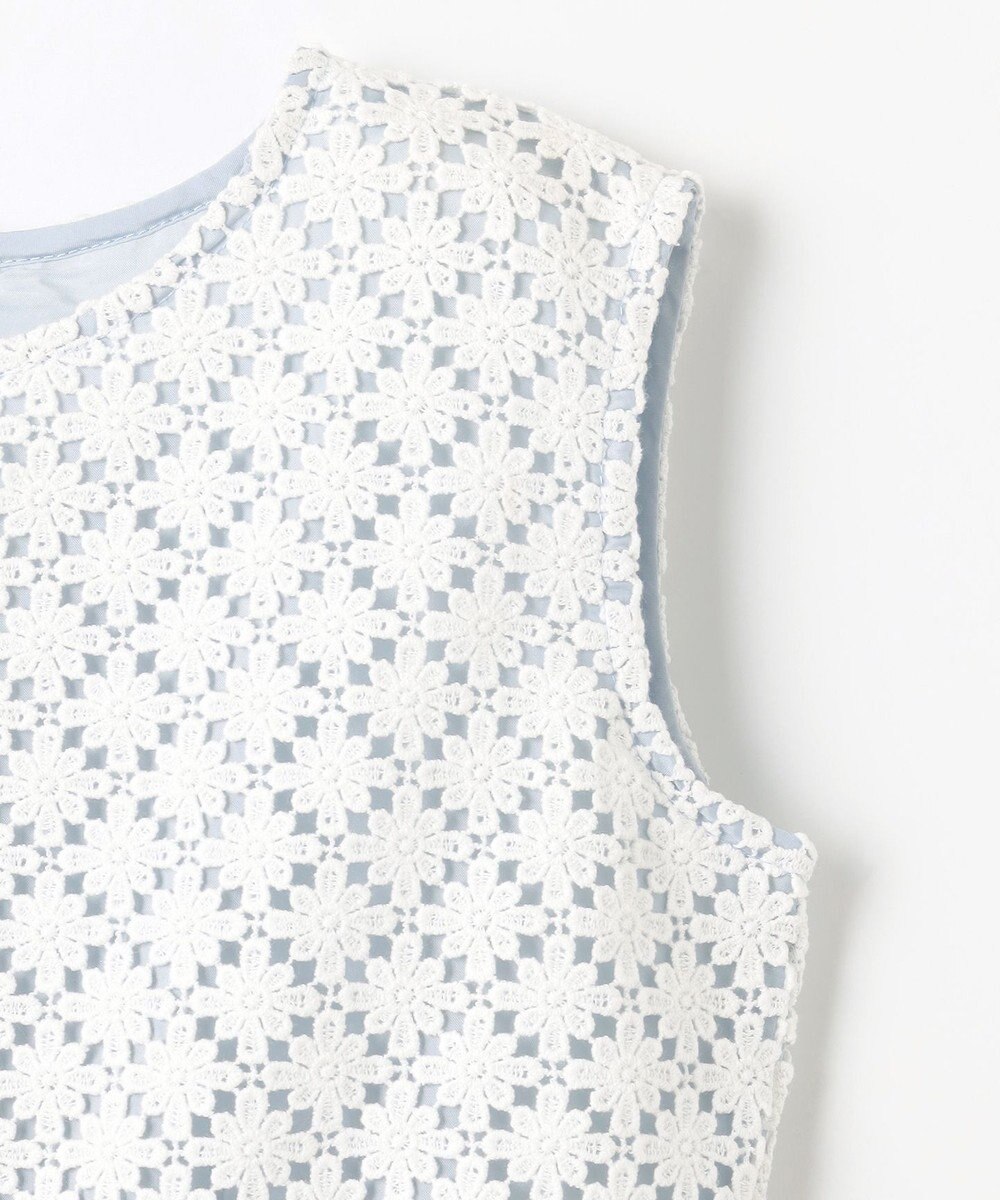 組曲 KIDS 【150-160㎝】フラワーレース ドレス 